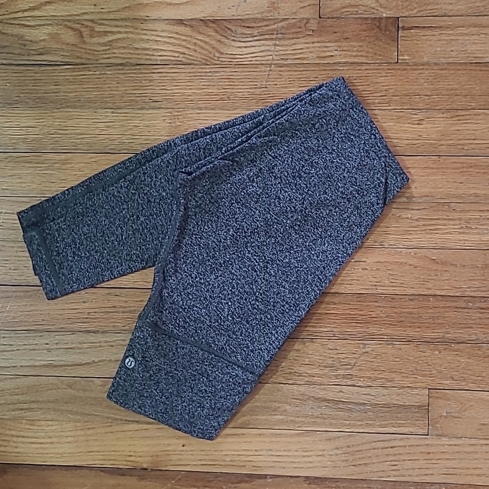 Lululemon Wunder Under High-Rise Tight 28"Heathered Black Size 6
